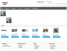 Tablet Screenshot of foundryparts.com